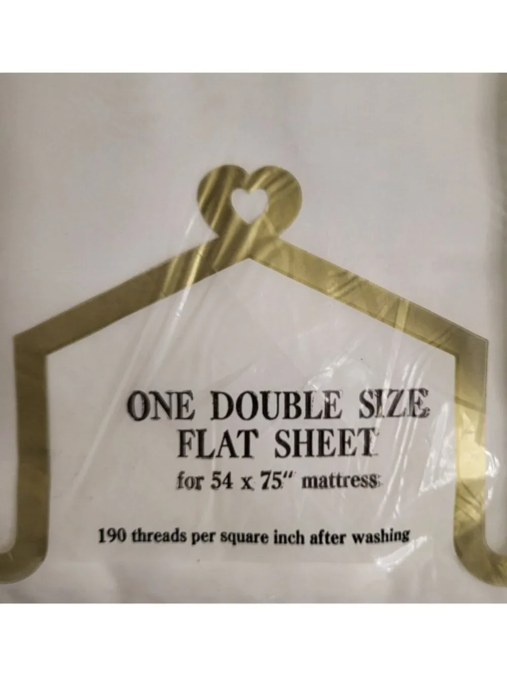 Vtg Style House for Montgomery Ward White Full Flat Sheet 100% Cotton